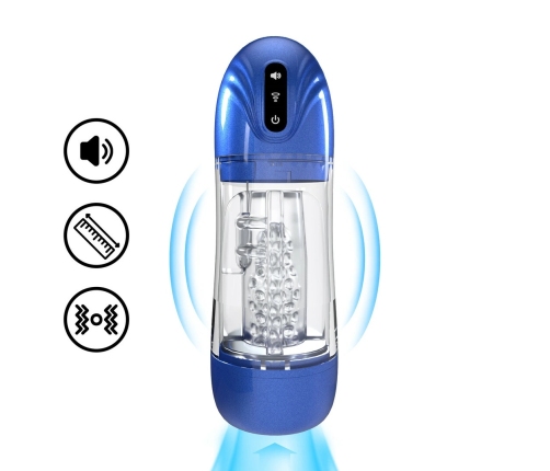 SonicPull Metallic Blue Suction & Vibration Intimate Device Multimedia