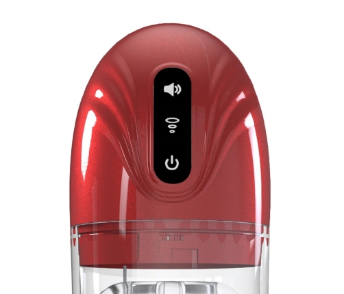 Shots SonicPull Intimate Suction & Vibration Device Metallic Red