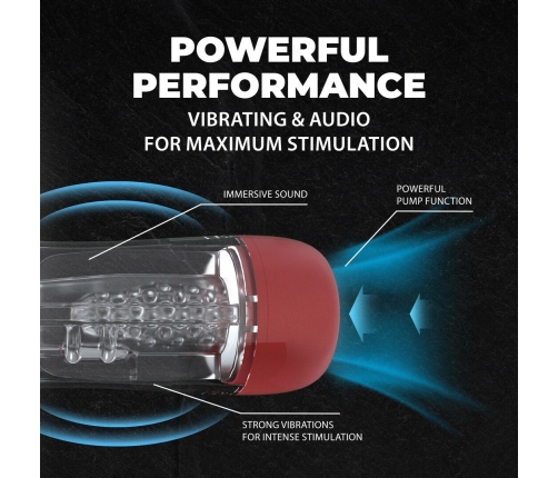 Shots SonicPull Intimate Suction & Vibration Device Metallic Red