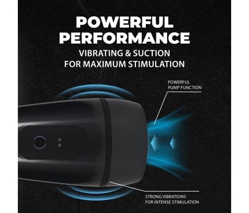 Pulsar Vibrobator Intimate Pump Gun Metal - Suction & Vibration System