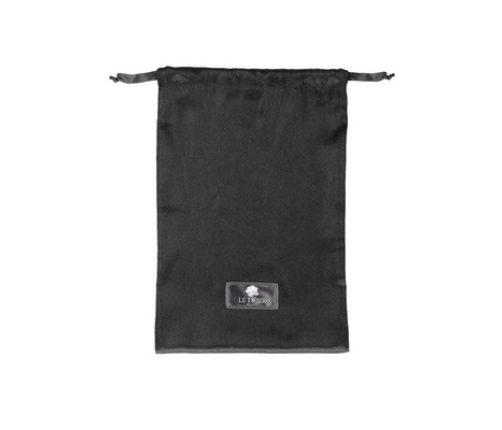 Le Desir Satin Storage Bag Black - Elegant Protective Lingerie Pouch