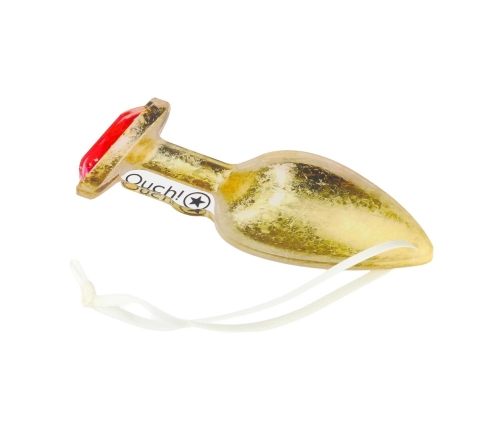 Ouch! Festive Gold Holiday Ornament - Unique Dutch Design, 8 cm