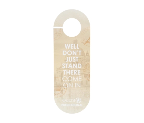 Ouch! International Door Hanger - Multilingual Decorative Accessory