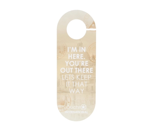Ouch! International Door Hanger - Multilingual Decorative Accessory