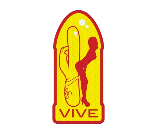 Shots Woven Badge VIVE - Customizable Carnival Patch, Durable Fabric