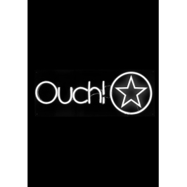 OUCH! Neon RGB Box Sign with Remote - Adjustable Color Display