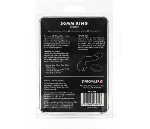 Silicone 50mm Ring - Black