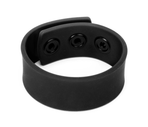 Silicone Cock Strap - Black