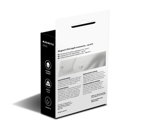 Magnetic Orbs - 4 Pair Set - Silver Magnetic Orbs - 4 Pair Set - Silver