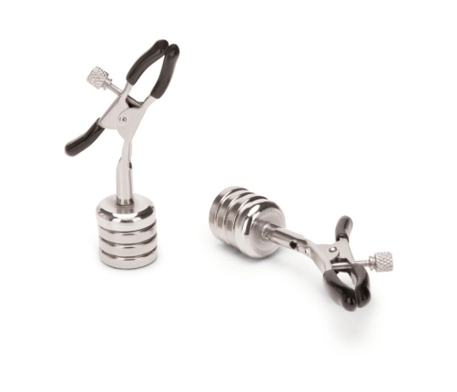 Prowler RED Adjustable Stainless Clips with Magnetic Weights Silver 8cm