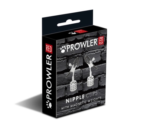 Prowler RED Adjustable Stainless Clips with Magnetic Weights Silver 8cm