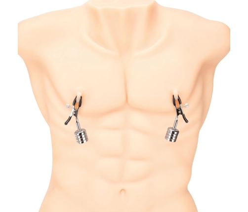 Prowler RED Adjustable Stainless Clips with Magnetic Weights Silver 8cm