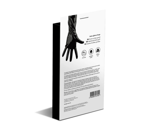 LateX Large Black Latex Gloves - Seamless, Durable, Wrist-Length Fit