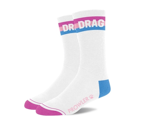 Prowler RED Drag Socks - Skarpety z napisem, czerwone, unisex