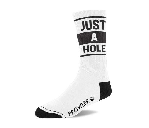 Just A Hole Socks - White/Black