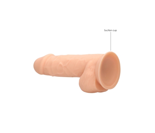 Silicone Dildo with Balls - 9 / 21,6 cm