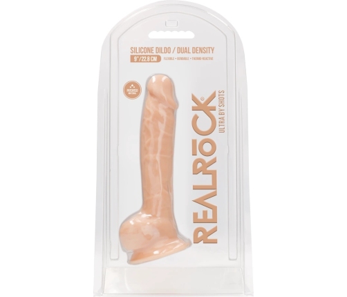 Silicone Dildo with Balls - 9 / 23 cm