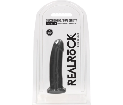 Silicone Dildo without Balls - 6 / 15 cm