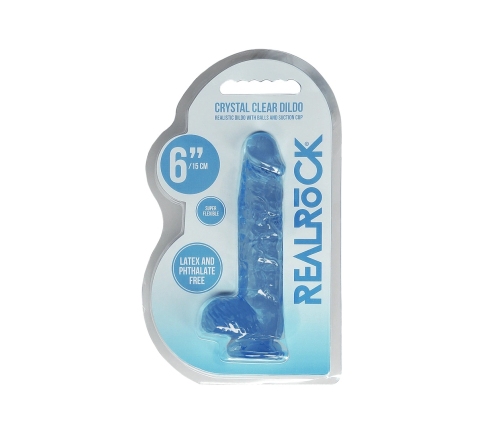 Realistic Dildo with Balls - 6 / 15 cm