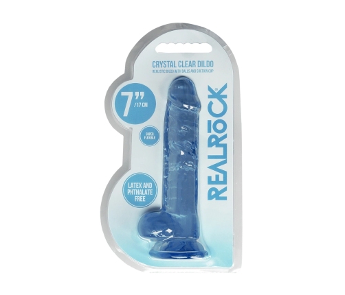 Realistic Dildo with Balls - 7 / 17 cm