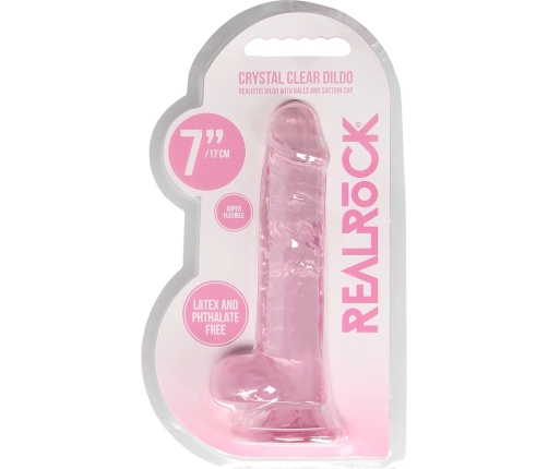 Realistic Dildo with Balls - 7 / 18 cm