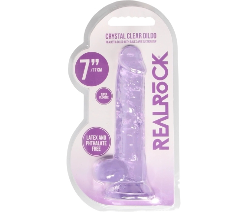 Realistic Dildo with Balls - 7 / 18 cm