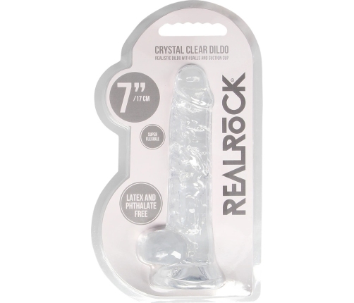 Realistic Dildo with Balls - 7 / 18 cm