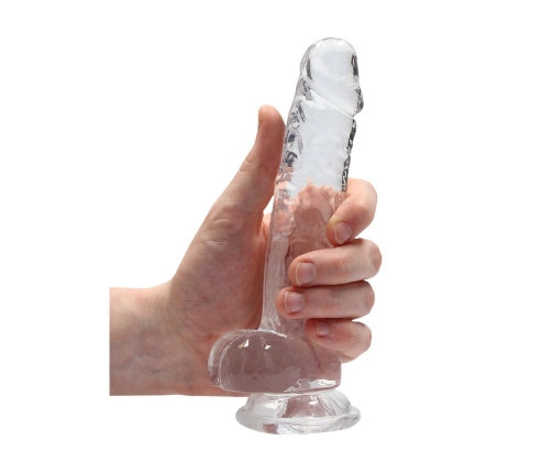 Realistic Dildo with Balls - 7 / 18 cm