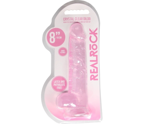 Realistic Dildo with Balls - 8 / 21 cm