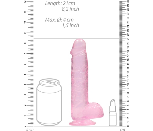 Realistic Dildo with Balls - 8 / 21 cm