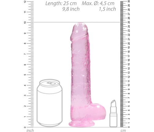 Realistic Dildo with Balls - 9 / 23 cm