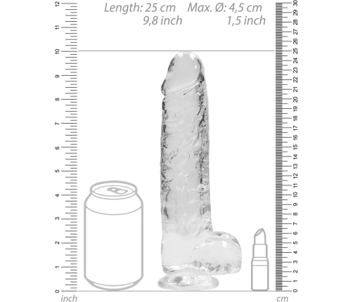 Realistic Dildo with Balls - 9 / 23 cm
