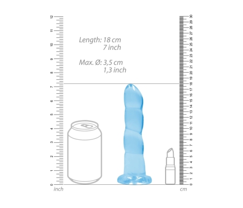 Non-Realistic Dildo with Suction Cup - 7 / 17 cm