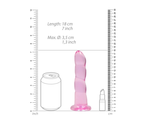 Non-Realistic Dildo with Suction Cup - 7 / 17 cm