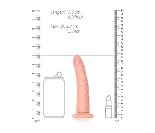 Slim Realistic Dildo with Suction Cup - 6 / 15,5 cm