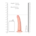 Slim Realistic Dildo with Suction Cup - 6 / 15,5 cm