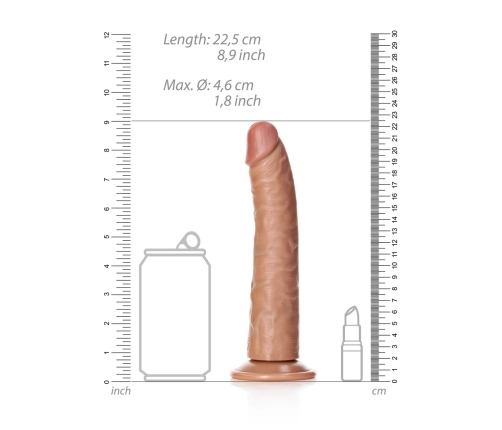Slim Realistic Dildo with Suction Cup - 8 / 20,5 cm