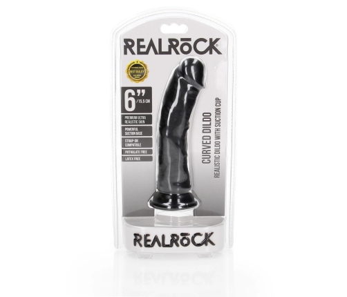 Curved Realistic Dildo with Suction Cup - 6 / 15,5 cm