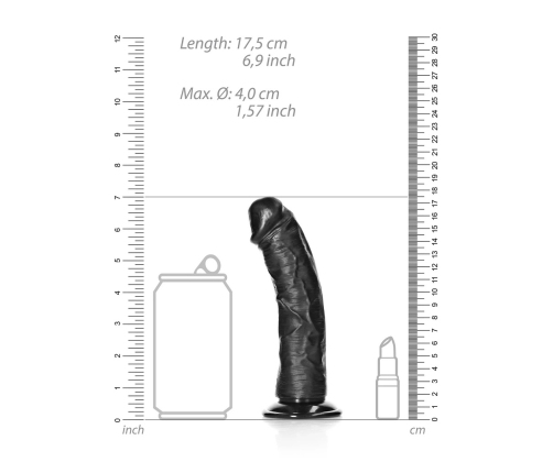 Curved Realistic Dildo with Suction Cup - 6 / 15,5 cm
