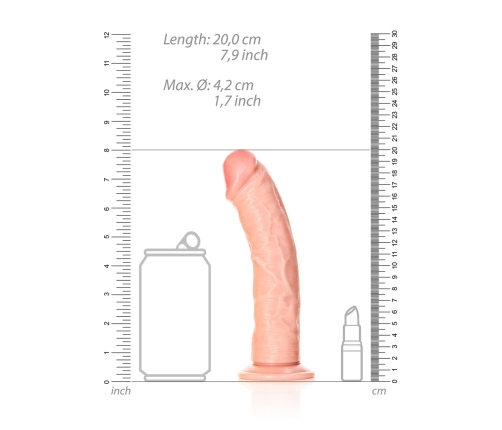 Curved Realistic Dildo with Suction Cup - 7 / 18 cm