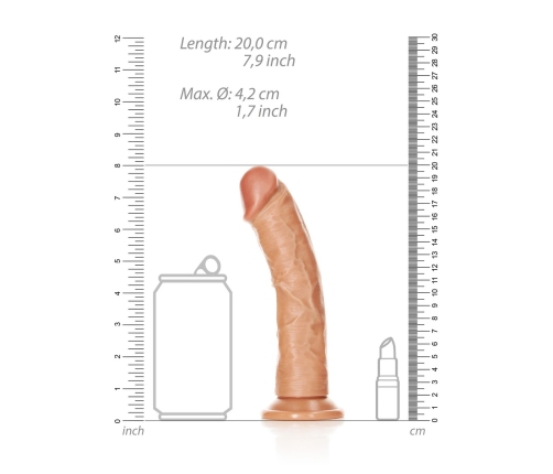 Curved Realistic Dildo with Suction Cup - 7 / 18 cm