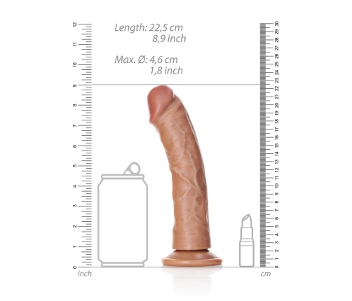 Curved Realistic Dildo with Suction Cup - 8 / 20,5 cm