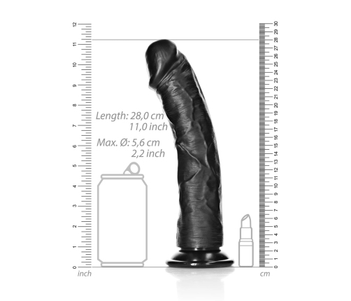 Curved Realistic Dildo with Suction Cup - 10 / 25,5 cm