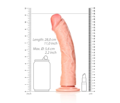 Curved Realistic Dildo with Suction Cup - 10 / 25,5 cm