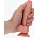 Curved Realistic Dildo with Balls and Suction Cup - 6 / 15,5 cm