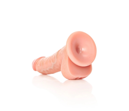 Curved Realistic Dildo with Balls and Suction Cup - 6 / 15,5 cm