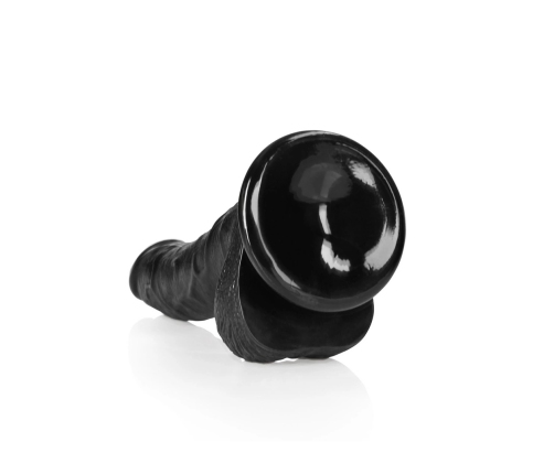 Curved Realistic Dildo with Balls and Suction Cup - 7 / 18 cm