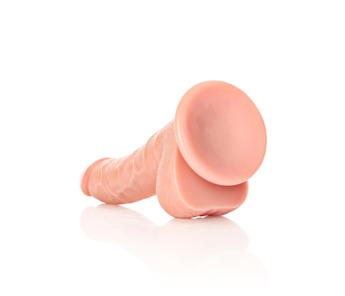 Curved Realistic Dildo with Balls and Suction Cup - 7 / 18 cm