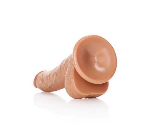 Curved Realistic Dildo with Balls and Suction Cup - 7 / 18 cm