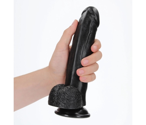 Curved Realistic Dildo with Balls and Suction Cup - 8 / 20,5 cm